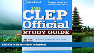 FAVORIT BOOK CLEP Official Study Guide 2009 (College Board CLEP: Official Study Guide) READ EBOOK