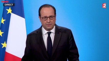 François Hollande :"J'ai décidé de ne pas être candidat à l'élection présidentielle"