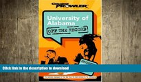 FAVORIT BOOK University of Alabama: Off the Record (College Prowler) (College Prowler: University