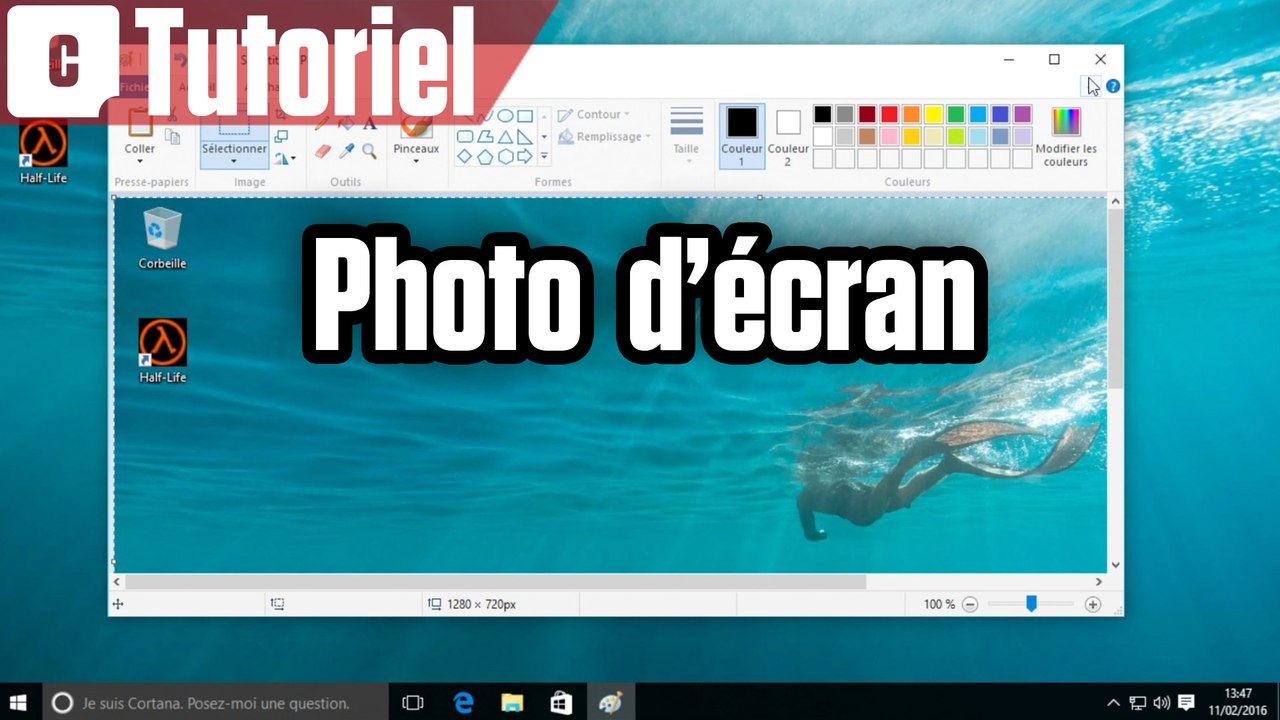 Tuto Windows 10 : réaliser une photo d'écran avec l'outil capture