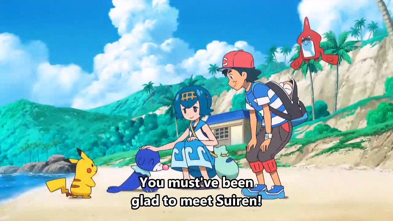 Pokemon Sun and Moon Episode 5 How Suiren met Ashimari