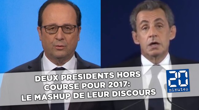 Deux présidents de la république hors course pour 2017: Le mashup de leur discours