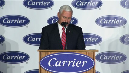 Pence praises Trump for Carrier deal