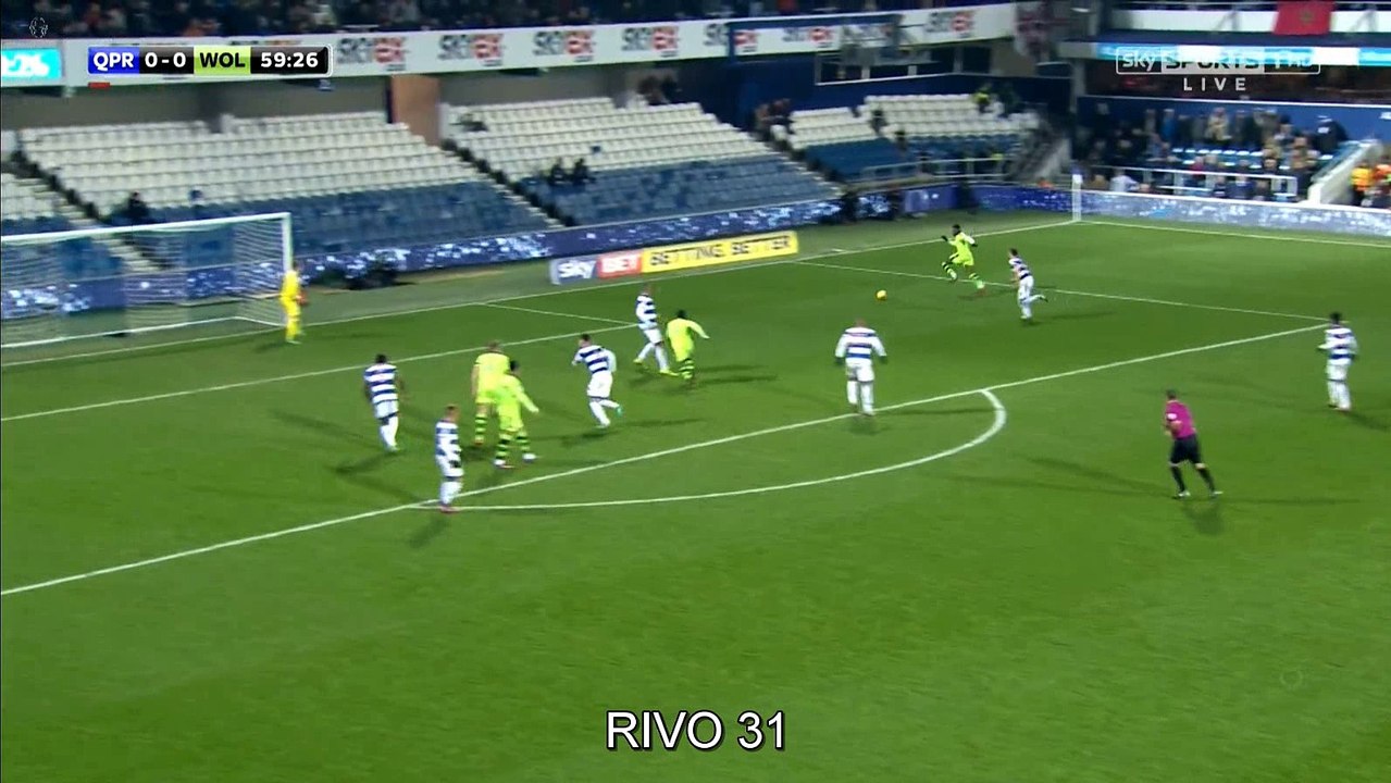 David Edwards  Goal HD - QPR	0-1	Wolves 01.12.2016