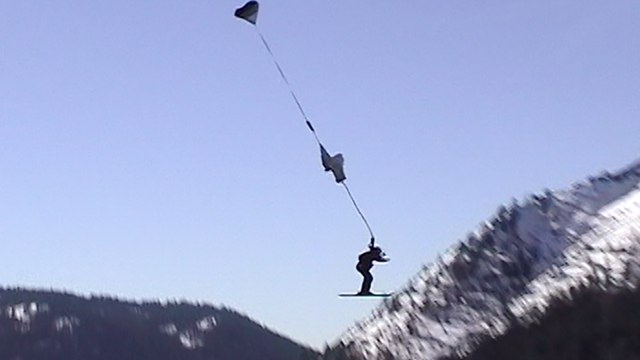 Shane McConkey's First Ski BASE Jump at Lover's Leap | McConkey