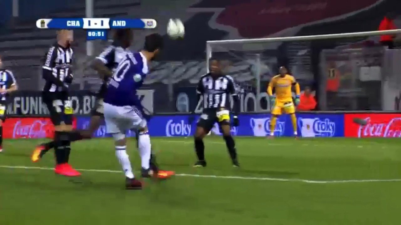 Lukasz Teodorczyk Goal - R. Charleroi vs RSC Anderlecht 1-2 Belgium Cup 01-12-2016 (HD)
