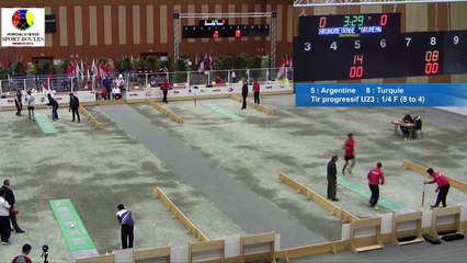 Record d'Amérique pour Lucas Hecker en tir progressif, Mondial U23, Sport Boules, Monaco 2016