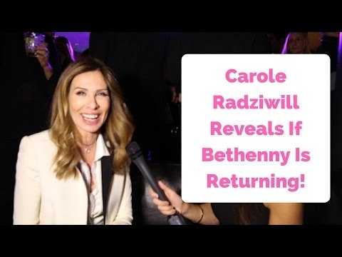 Carole Radziwill Reveals If Bethenny Frankel Will Be Returning To RHONY!