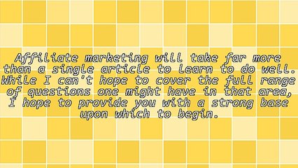 Absolute Beginner's Guide to Affiliate Marketing