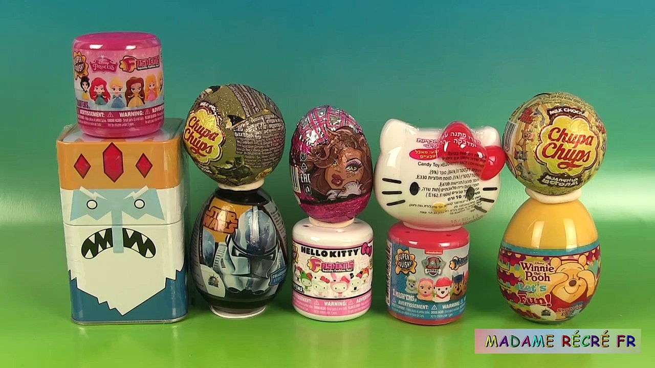 10 Oeufs Surprise Pat Patrouille Princesses Disney Batman 10 Surprise Eggs Unboxing