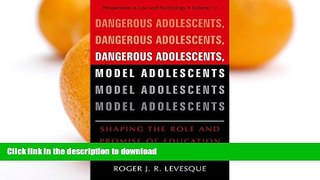 liberty book  Dangerous Adolescents, Model Adolescents: Shaping the Role and Promise of Education