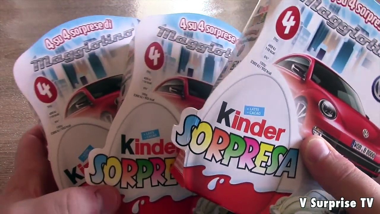 Kinder Surprise eggs Volkswagen 2015 Edition | Cars to collect | Macchinine da collezione キンダーサプライズ