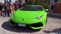 Supercars Leaving Cars & Coffee Italy part 4