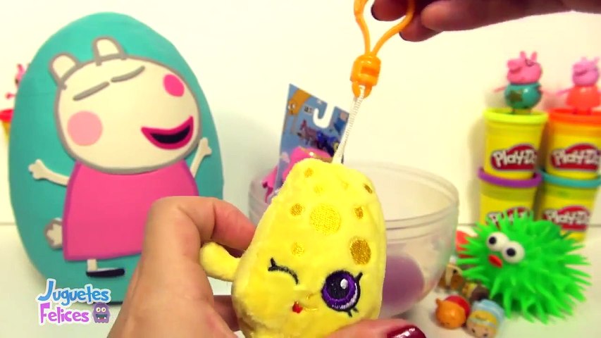 Huevos Sorpresas Gigantes de Peppa Pig y Su Amiga Susy Oveja en Español  Plastilina Play Doh