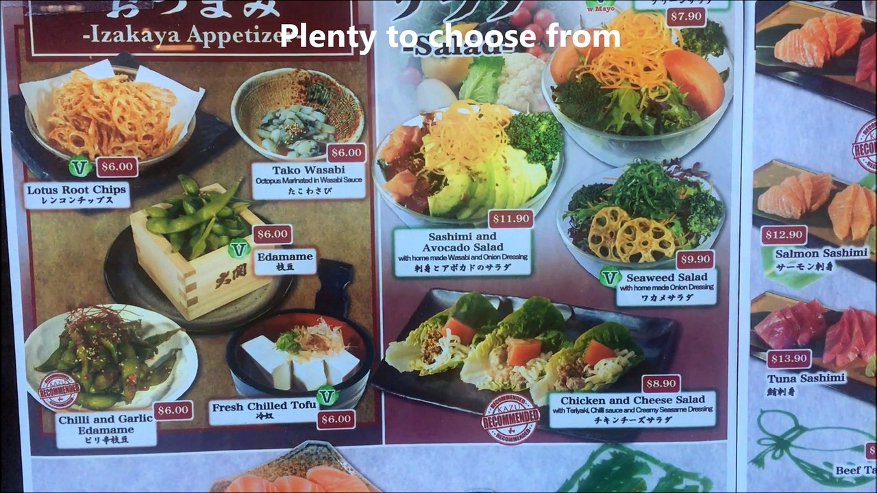 Kazu Restaurant Japanese Sake Wellington New Zealand