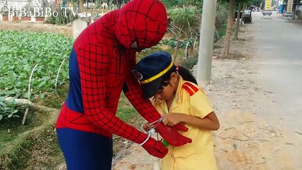 Spiderman vs Joker Thief Fails Toy Cars & Police Arrest! w_ Superman kids Fun Superheroes