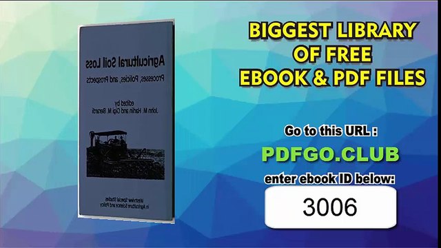 Agricultural Soil Loss