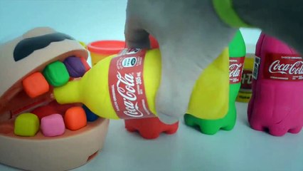 [juguetes para niños] jose plastilina dentista haciendo coque masa botella juego plastilin