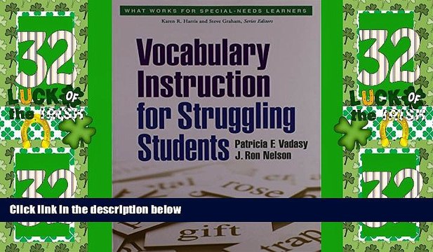 Best Price Vocabulary Instruction for Struggling Students (What Works for Special-Needs Learners)