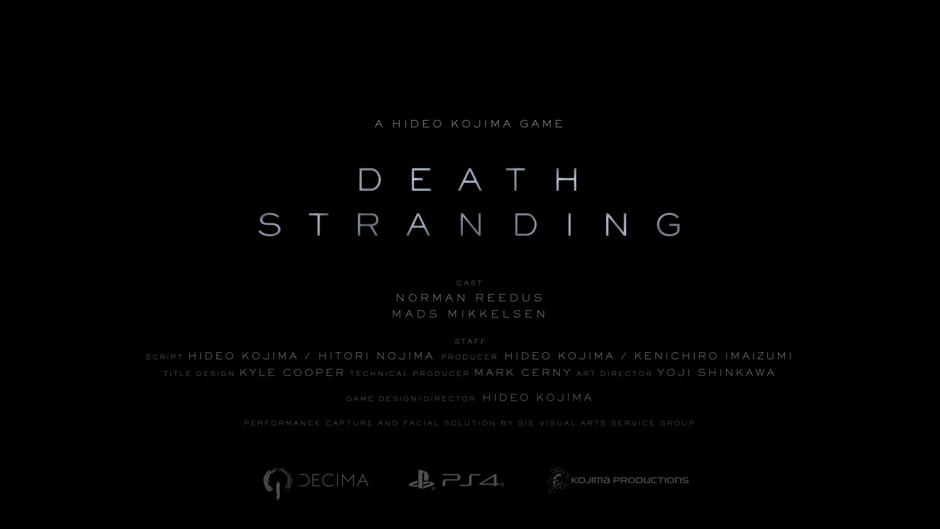 ⁣Death Stranding - Avant-première Game Awards 2016
