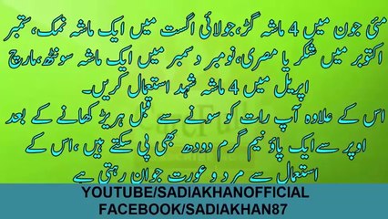 مرد اور عوات کو جوان رکھنے کا آسان نسخہ