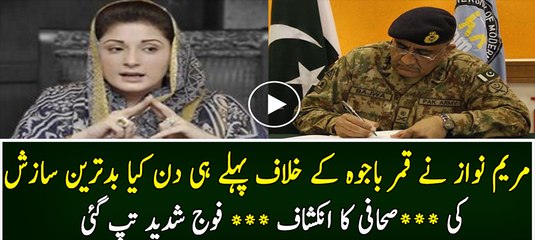 Maryam Nawaz s Conspiracy against Qamar Bajwa