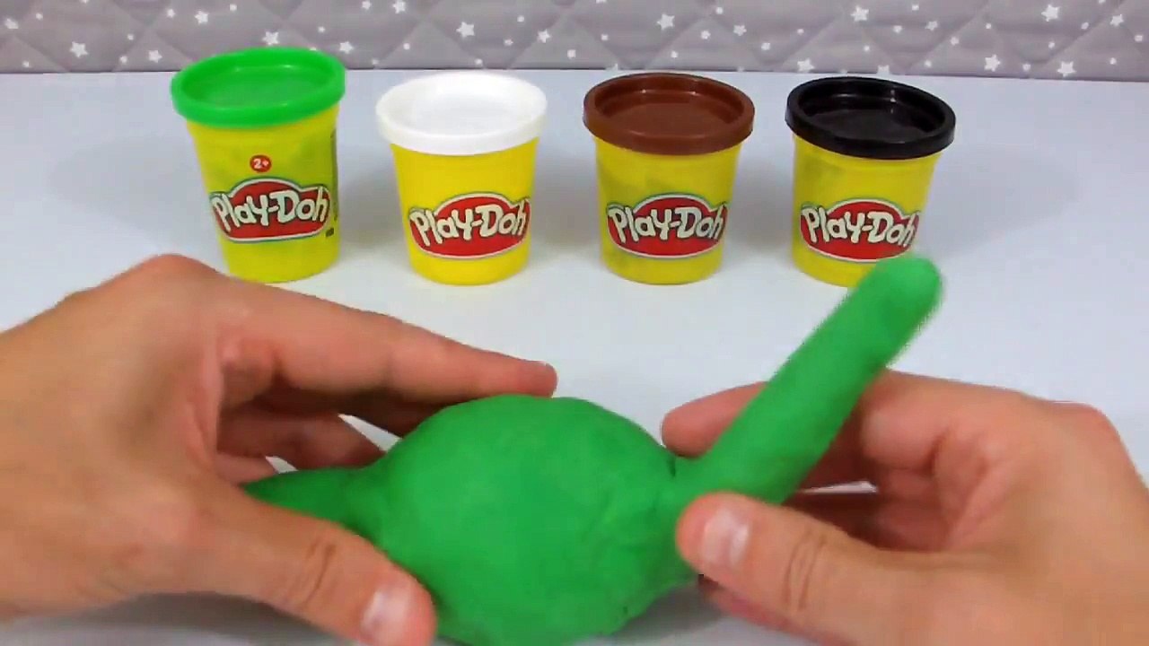 Comment reproduire le dinosaure Arlo en pâte à modeler Play Doh