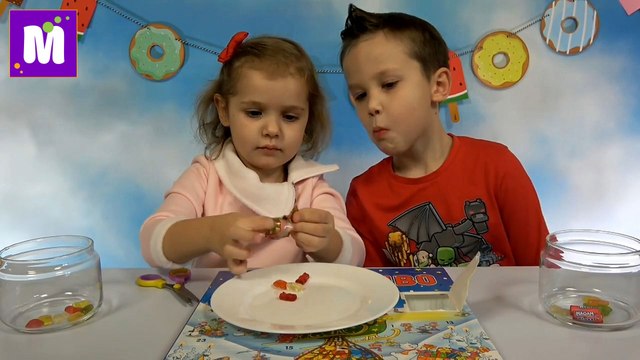 HARIBO у Макса и Кати Харибо адвенткалендарь пробуем 24 разных харибо наборов и конфет из Advent Calendar 2016 Mister Max