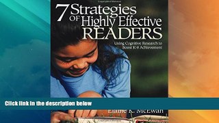 Best Price Seven Strategies of Highly Effective Readers: Using Cognitive Research to Boost K-8