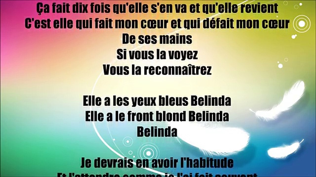M Pokora - Belinda (PAROLES LYRICS)