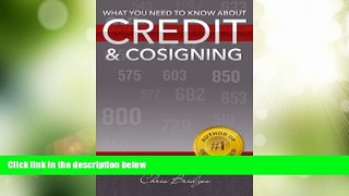 Best Price What You Need To Know About Credit   Cosigning (Volume 1) Chris Bridges On Audio