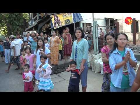 Protest to a MP from upper house of parliament who is from a constiquency in Kyimyindaing Township