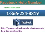 Facebook Help Number 1-866-224-8319 For United States