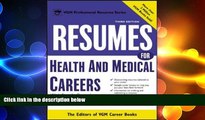 READ book Resumes for Health and Medical Careers Editors of VGM BOOOK ONLINE