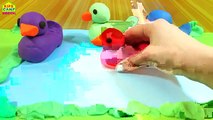 Play Doh Surprise Eggs Nursery Rhymes Five Little Ducks Surprise Toys Playdough