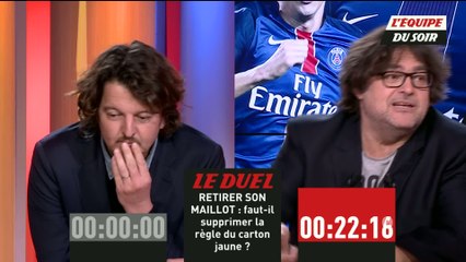 Foot - EDS : Faut-il supprimer la règle du carton jaune pour un joueur qui retire son maillot ?