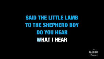 Bing Crosby - Do you hear what i hear KARAOKE / INSTRUMENTAL