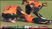 Junaid Khan the left arm fast bowler has cleaned up his counterpart Ahmad Shahzad here. The first over for the Titans have given them a good wicket here. Ahmad was not behind the ball properly and edged it on the off side.  This was a good ball from Junai