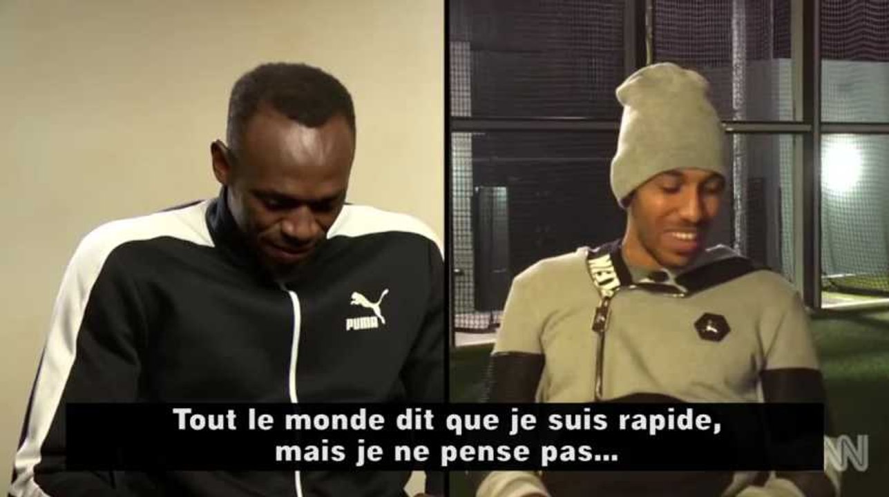 Quand Aubameyang défie Usain Bolt !