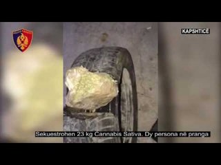 Report TV - Video/ Aksioni i sekuestrimit të 23 kg kanabis në Kapshticë