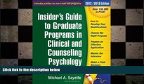 FAVORIT BOOK Insider s Guide to Graduate Programs in Clinical and Counseling Psychology, 2012/2013