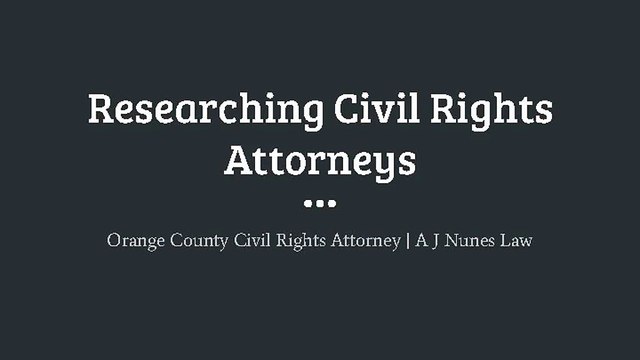 Researching Civil Rights Attorneys