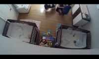 Vidéo incroyable d un enfant de 9 ans qui rattrape in extremis un bébé A voir absolument