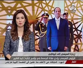 السيسى يزور ضريح الشيخ زايد وواحة الكرامة بالإمارات