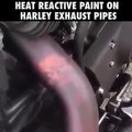 Heat Reactive coating on Harley exhausts