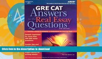 FAVORIT BOOK GRE CAT Answers to Real Essay Questions (Peterson s GRE Answers to the Real Essay