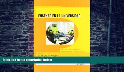 下载视频: Price EnseÃ±ar en la Universiad. Experiencias y propuestas para la docencia universitaria (Spanish