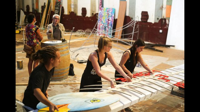 Chantier d'immersion Festival de Thau avec les jeunes de la MLI bassin de Thau