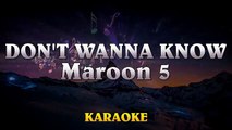 Maroon 5 - Don't Wanna Know ¦ Karaoke Instrumental Lyrics Cover Sing Along