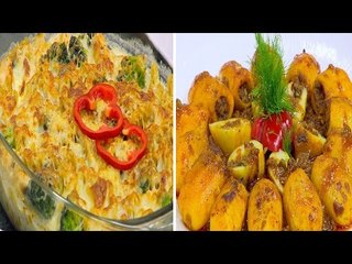 بطاطس محشية لحم مفروم - مكرونة بالدجاج والبروكلي  و وصفات أخرى | الشيف الحلقة كاملة